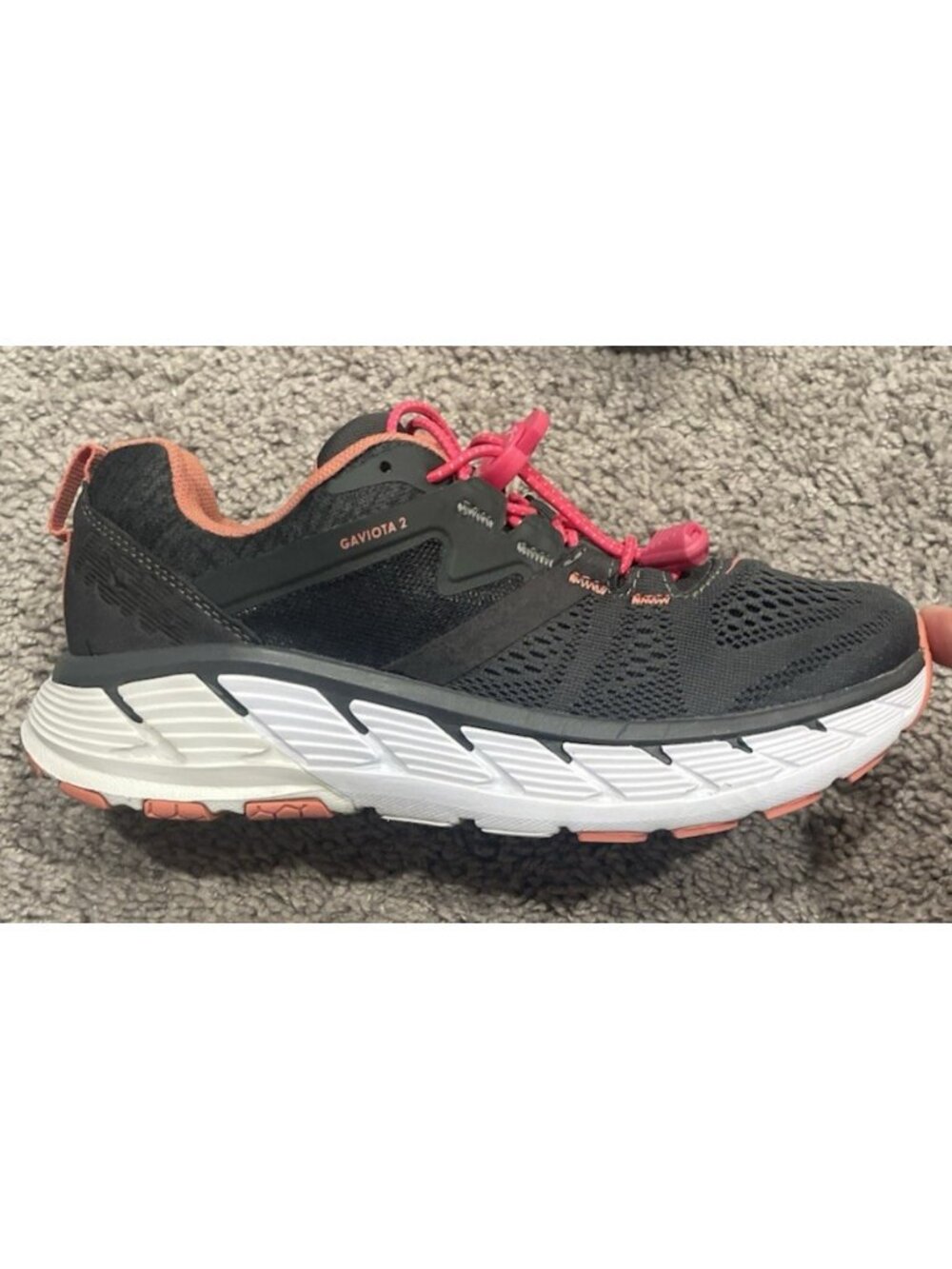 Hoka One One Shoes Women's Size 7 Gray Gaviota 2 Running Sneakers 1099630 DSLN